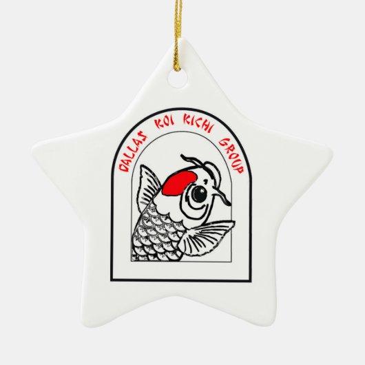 DKKの星のオーナメント セラミックオーナメント (正面)