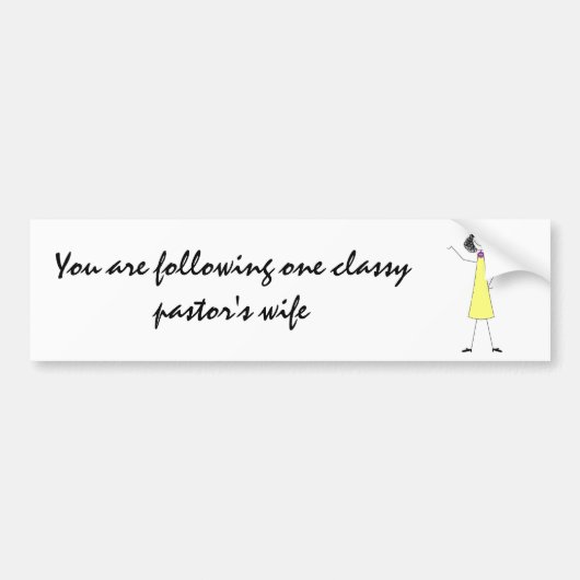 dkpwcolor、1上品なpastor'…を次 バンパーステッカー (正面)