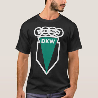 DKWクラシックオートバイクラシックロゴTシャツ Tシャツ