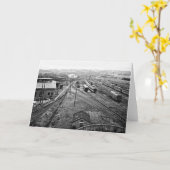 DL及びW RR Scranton Pa。 挨拶状 カード (黄色い花)