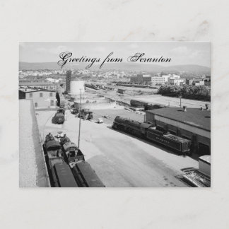 DL & W RRスクラントンPa.ポストカード ポストカード