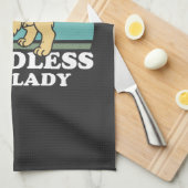 dless Dog Lady キッチンタオル (四つ折り)