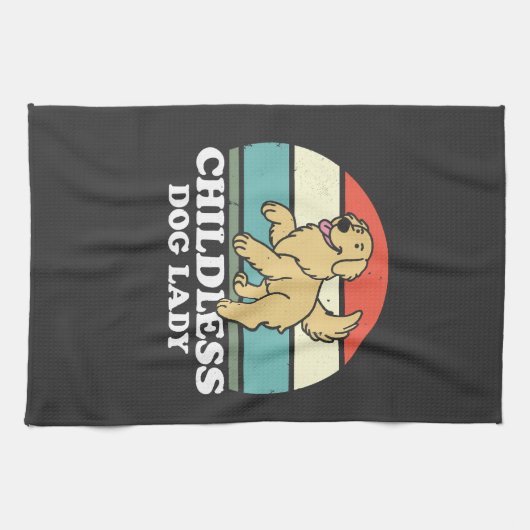 dless Dog Lady キッチンタオル (横)