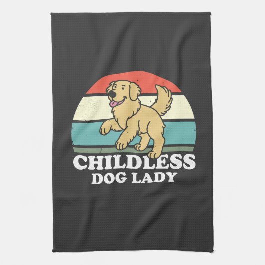 dless Dog Lady キッチンタオル (縦)