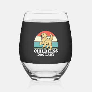 dless Dog Lady ステムなしワイングラス