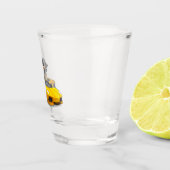 DLiveの雪の小グラス ショットグラス (右)