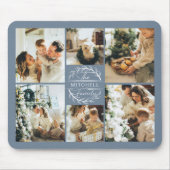 Dlueモダンフォトコラージモノグラパーソナライズされたム マウスパッド (正面)