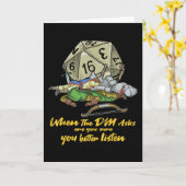 DMが動作する場合の卓上ゲーム頼 カード (黄色い花)