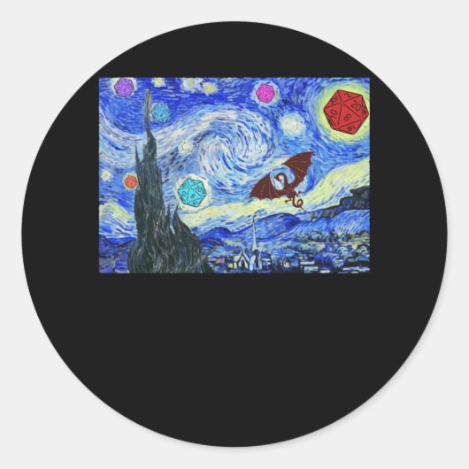 Dmに値するモチーフ ラウンドシール (正面)