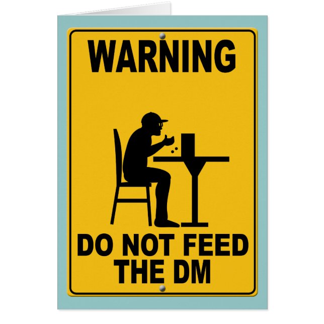 DMを食べ物を与えないで下さい (正面)