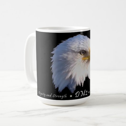 DM2:尊厳と強さ コーヒーマグカップ (正面左)