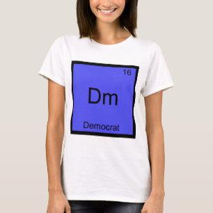 Dm - 民主党員が笑う化学記号Tシャツ Tシャツ