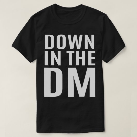 DM DMスライドにダウンしインスパイアて関連Direct Me Tシャツ (デザイン正面)