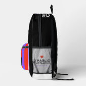 D'Maglioとブラックバックパック プリントバックパック (右)