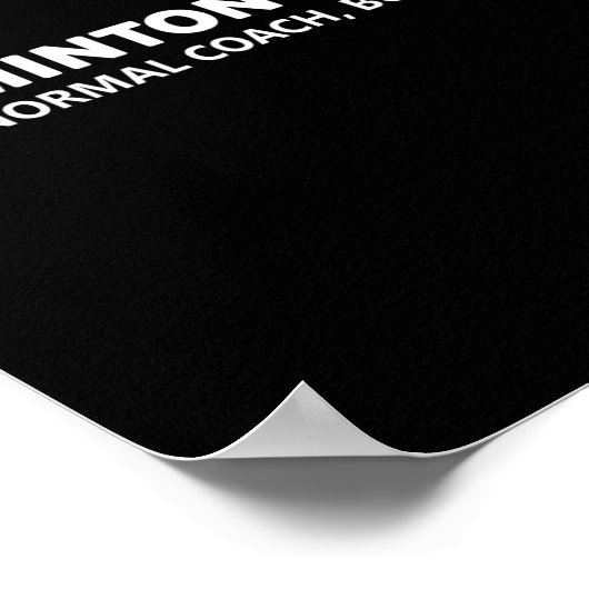 Dmintonトレーナおもしろいー定義Dminton Coach ポスター (角)