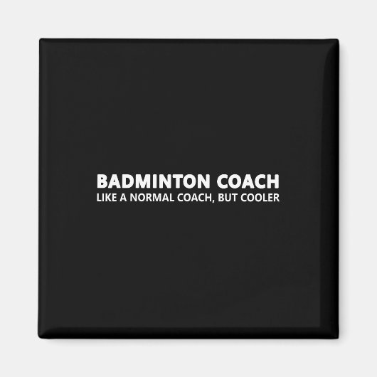 Dmintonトレーナおもしろいー定義Dminton Coach マグネット (正面)