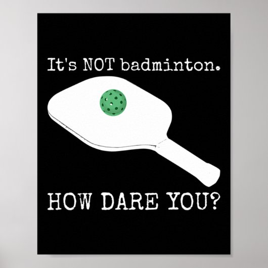 Dminton Dare Dare You - Picklell おもしろい Jok ポスター (正面)