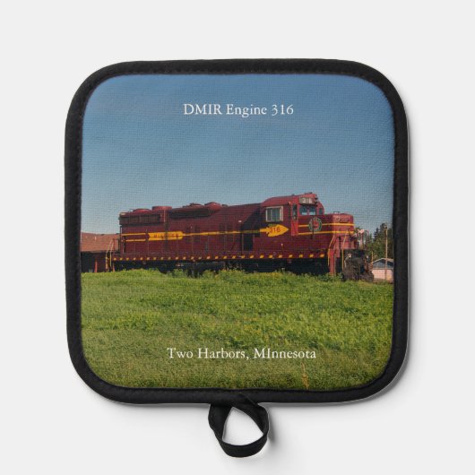 DMIRエンジン316ポットホルダー 鍋敷き (正面)