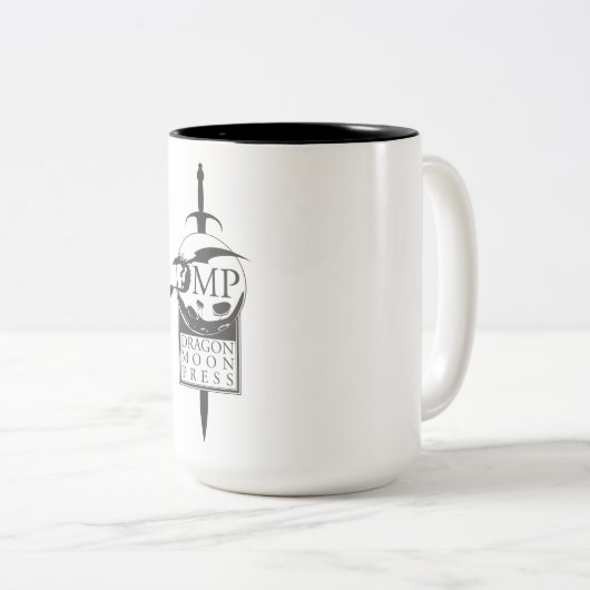 DMPのマグ-剣のロゴ ツートーンマグカップ (正面右)