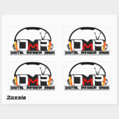 DMR長方形ステッカー 長方形シール (シート)