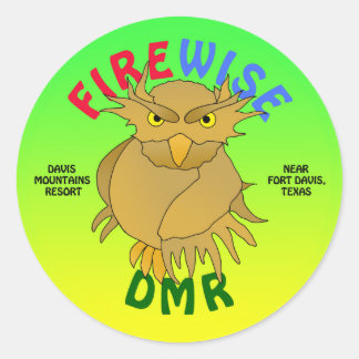 DMR Firewise Owlのステッカー&その他（緑） ラウンドシール
