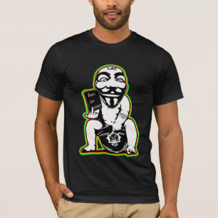 DMTによる匿名の普通法の落書きのTシャツ Tシャツ