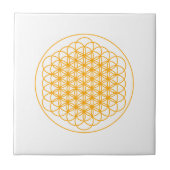 DMTによる生命セラミックタイルの花 タイル (正面)