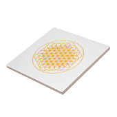 DMTによる生命セラミックタイルの花 タイル (側面)