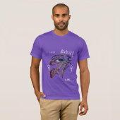 DMTの精神的な落書き- HORUSのRA ANKH OMマニ Tシャツ (正面フル)