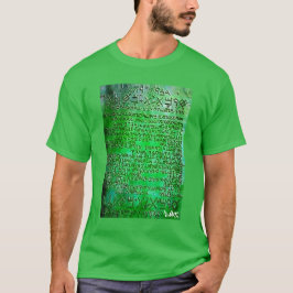 DMTの精神的な落書き- THOTHエメラルドのタブレット Tシャツ