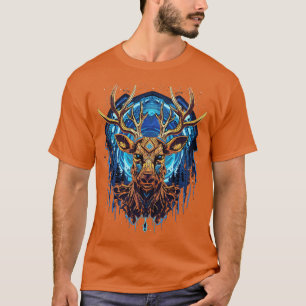 DMTアートサイケデリックトナカイ1 Tシャツ