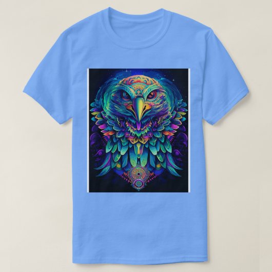 DMTアートシャーマンイーグル5 Tシャツ (デザイン正面)