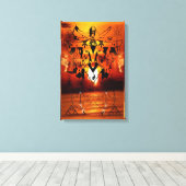 DMTスピリチュアルグラフィティキャンバス照明 キャンバスプリント (インサイチュ (ウッドフロア))