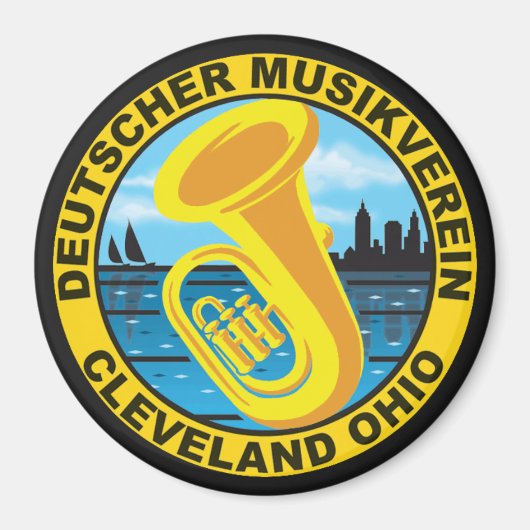 DMV 3"丸型ボタンマグネット マグネット (正面)