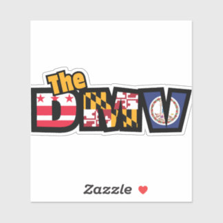 DMV DCメリーランドバージニアダイカットデカール シール