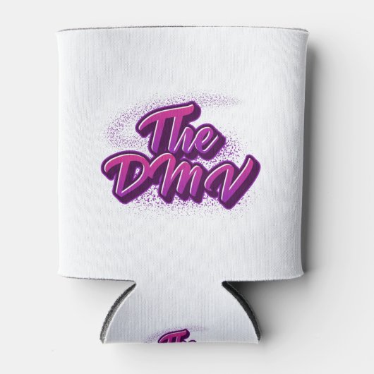 DMV （DC、メリーランド、バージニア）グラフティスタイル 缶クーラー (正面)