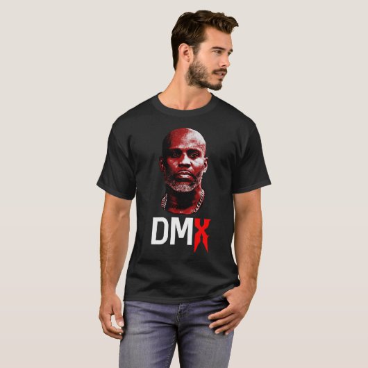 DMX、DMX、Dark Man X、Rest in Peace DMX rapper Ess Tシャツ (正面フル)