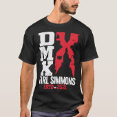 DMX Rapper Earl SimmonsDark Man X Ruff Ryders [HIs Tシャツ (正面)