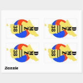 DMZ//38ロゴシール 長方形シール (シート)