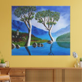 DMZ Korea River Lookout Tower付近 キャンバスプリント (インサイチュ (リビング))