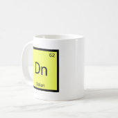 Dn - ドーラン 化学元素記号ミームTシャツ コーヒーマグカップ (正面左)