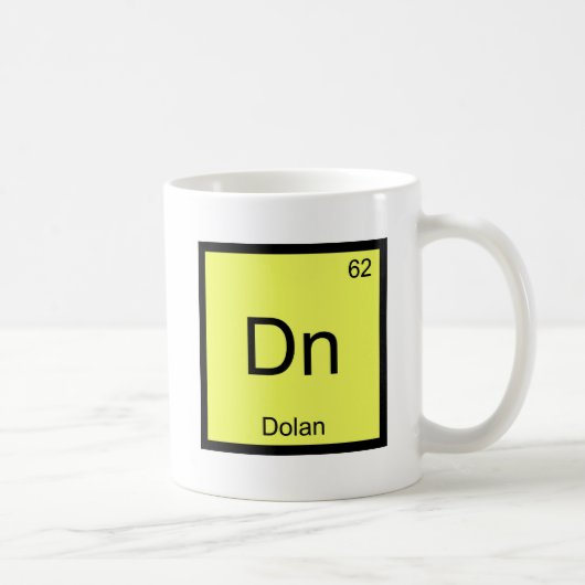 Dn - ドーラン 化学元素記号ミームTシャツ コーヒーマグカップ (右)