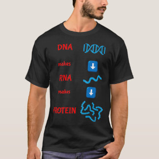 DNAがRNAをタンパク質分子細胞生物学に応用 Tシャツ
