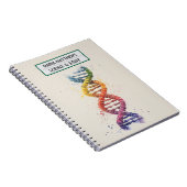 DNAと科学スパイラル写真ノート ノートブック (右側)