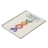 DNAと科学スパイラル写真ノート ノートブック (左側)