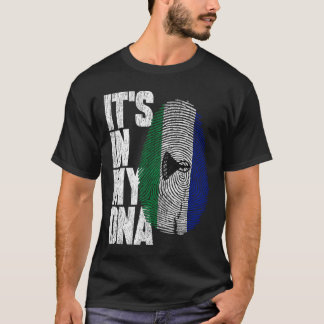 DNAにバソトの誇り レソト国旗 Tシャツ
