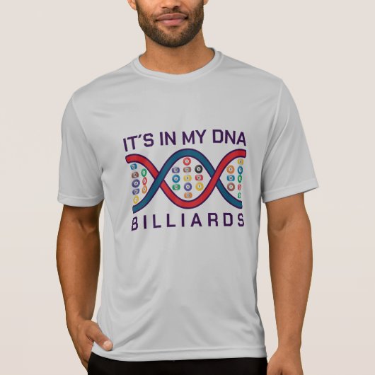 DNAにビリヤードが宿ってる Tシャツ (正面)