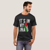 DNAに刻まれたパレスチナの遺産 指紋で表すアイデンティティ Tシャツ (正面フル)