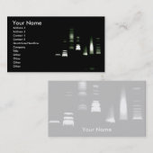 DNAのゲルの電気泳動の名刺(ライト背部) 名刺 (正面/裏面)