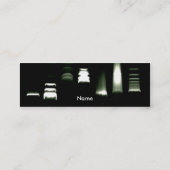 DNAのゲルの電気泳動の名刺(細い) スキニー名刺 (裏面)